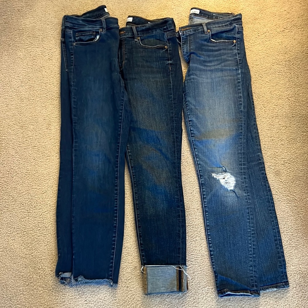 Loft Skinny Jeans - 3 Pairs - Size 6